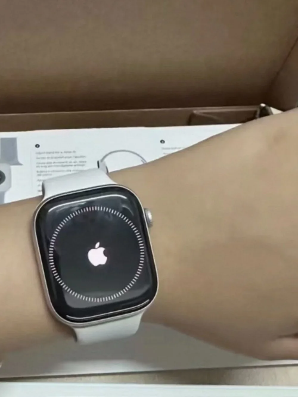 Apple Watch Series 11 46mm Silver Aluminum GPS with White Sport Band